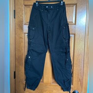 Black cargo pants